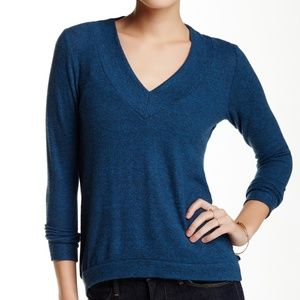 Harlowe and Graham Soft Blue V-Neck Sweater